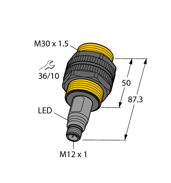 Turck Bct10-S30-Up6X2-H1151 Capacitive 2101700
