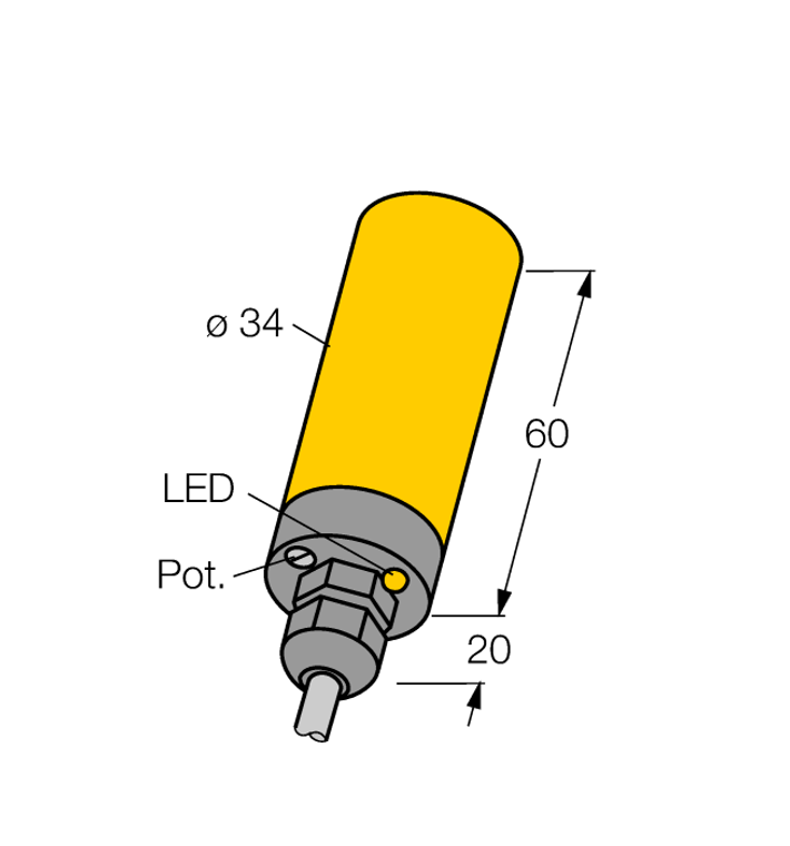 Turck Nc22.5-K34-Rz3X 0.5M Capacitive 2310012