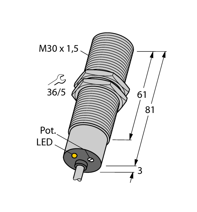 Turck Bc10-M30-Vp4X Capacitive 25020