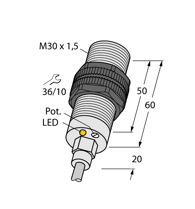 Turck Bc10-Pt30-Vn4X2 Capacitive 2507020