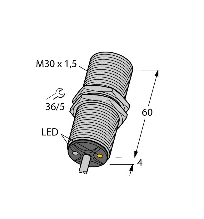 Turck Bi10-G30-Adz30X2 7M Inductive 4207090
