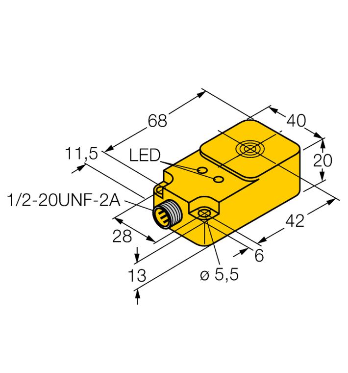 Turck Bi15-Q20-Adz32X2-B3131 Inductive 4256251