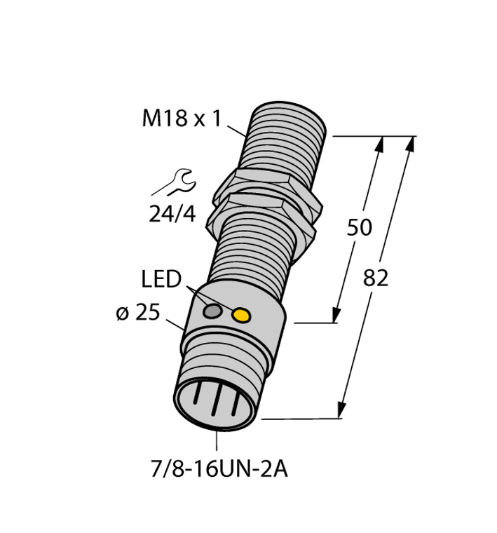 Turck Bi5U-G18-Adz30X2-B1331 Inductive 4281212
