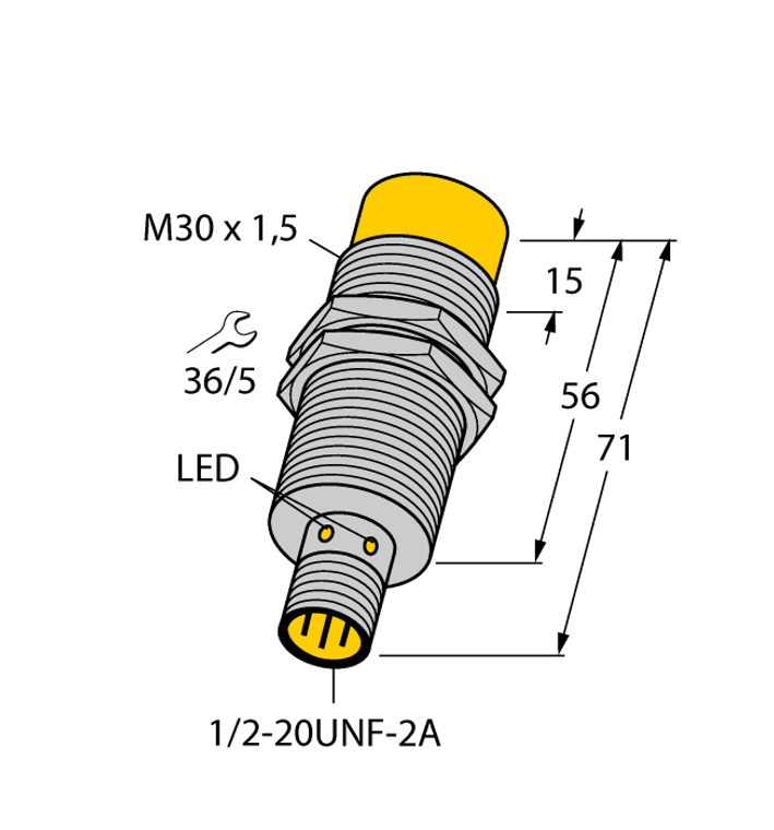 Turck Ni20U-Gt30-Adz30X2-B3131 Inductive 4281823