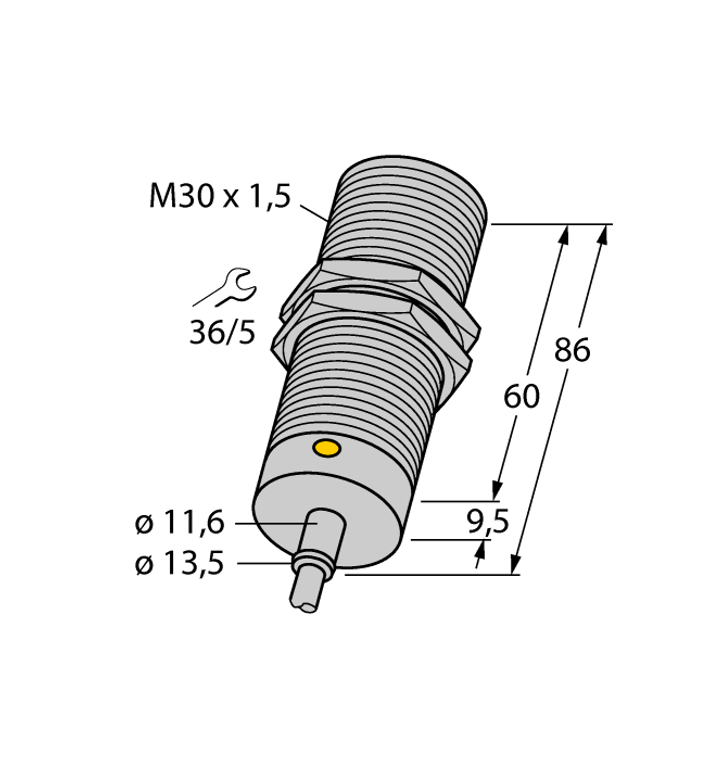 Turck Bi10-M30T-Az3X Inductive 43170
