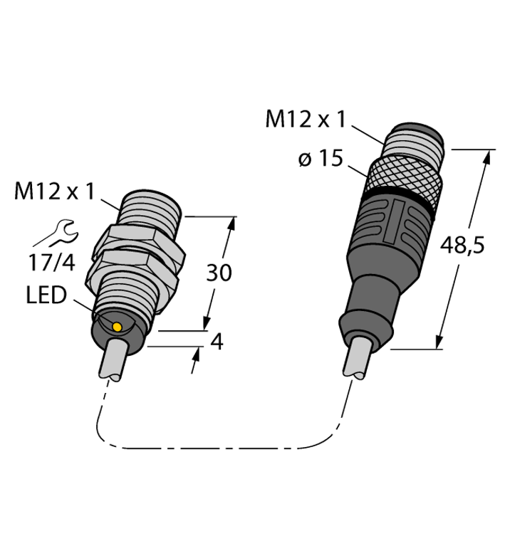 Turck Bi2-Eg12K-Ap6X-0.2-Rs4T/S1589 Inductive 4605193