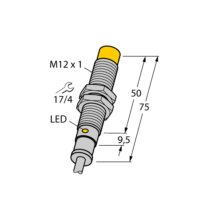 Turck Ni4-M12T-An6X Inductive 46063