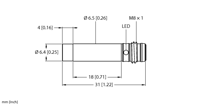 Turck Ni3-Eh6.5K-An6X-V1131 Inductive 4610320