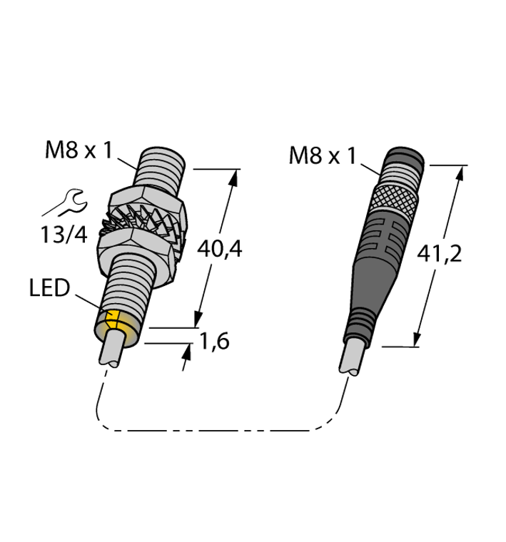 Turck Bim-Eg08-Ap6X-0.2-Psg3M Magnetic 4621391