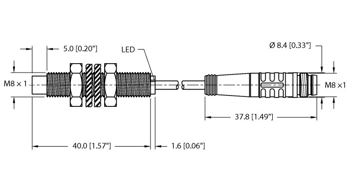 Turck Ni6U-Eg08-Ap6X-0.2-Psg3F Inductive 4635899