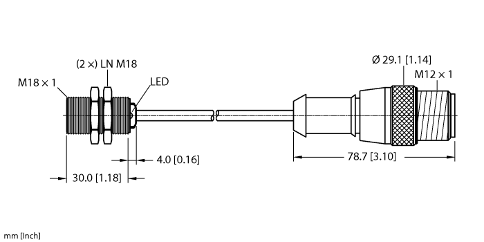 Turck Bi5-G18K-Ap6X-1-Rs4T Inductive 46704000