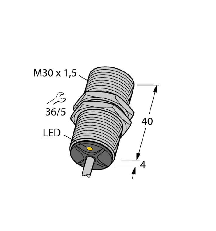 Turck Bi10-G30K-An6X Inductive 46716