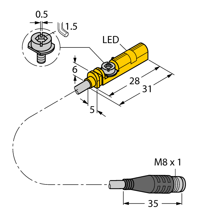 Turck Bim-Unt-An6X-0.3-Psg3S Magnetic 4685705