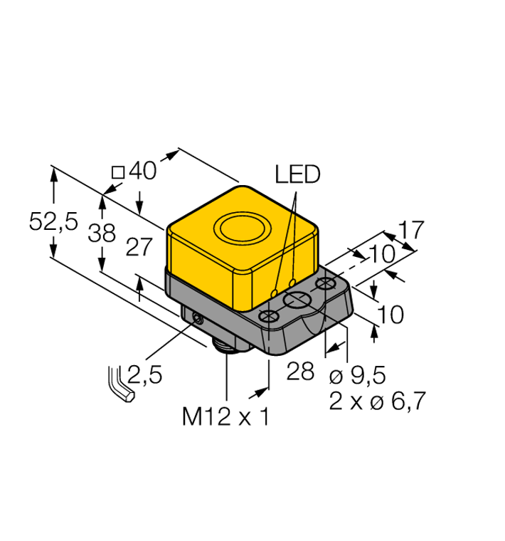 Turck Ni22U-Q40-Ap6X2-H1141 Inductive 4690229