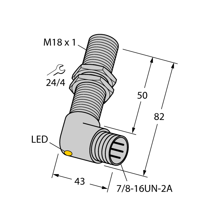 Turck Bi5-G18-Ap6X-B1441 50Mm Inductive 4696799