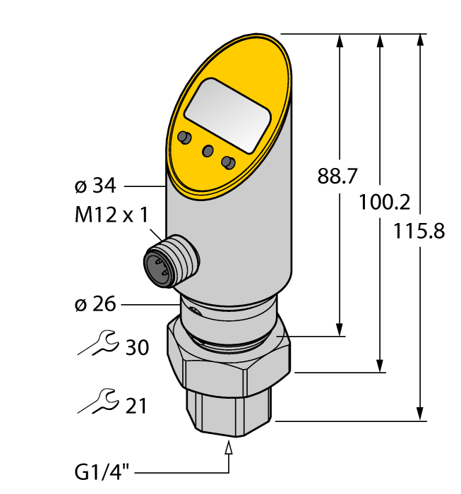 Turck Ps001R-501-2Upn8X-H1141 Pressure 6832625