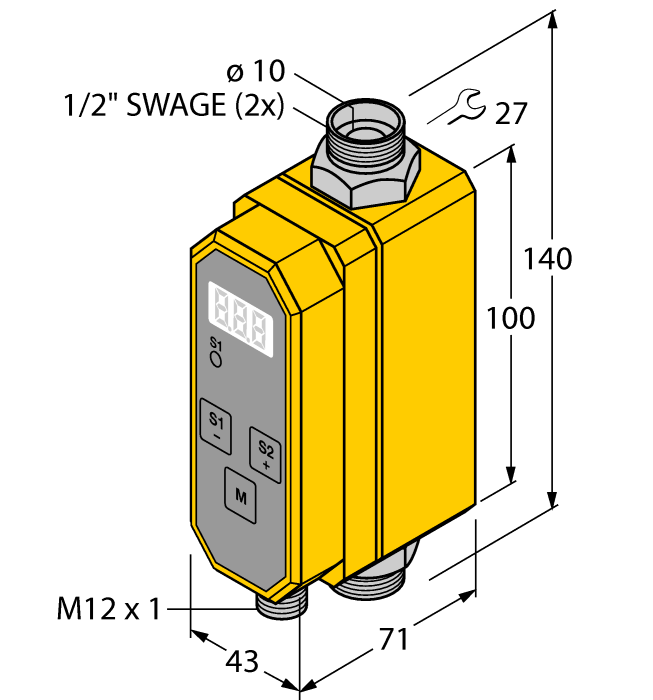 Turck Fci-D10A4P-2Arx-H1160/D205 Flow 6870681