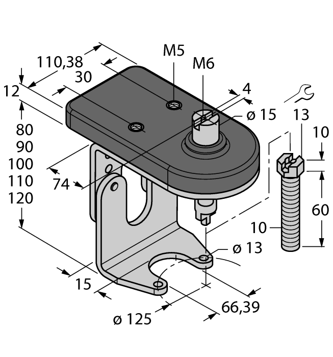 Turck Bts-Dsu35-Zf12-M10 Sensor Accessories 6901131