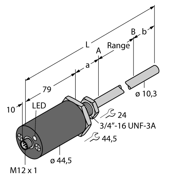 Turck Ltx500M-R10-Li0X3-H1151 Linear Position LT1118