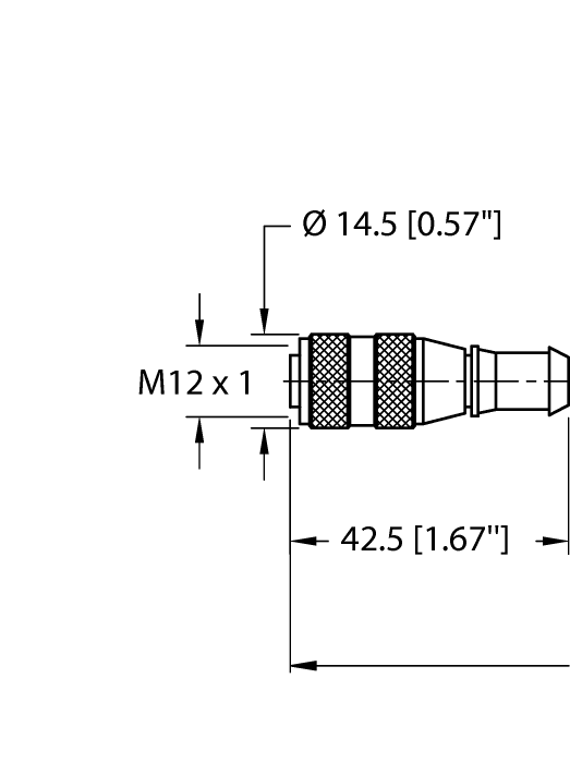 Turck Rs 4.5T-4 Cordsets U2089-1
