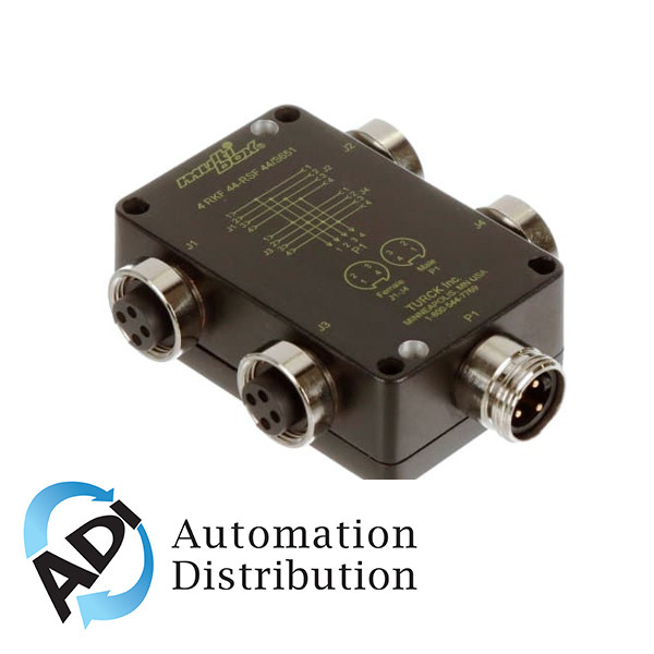 Turck 4 Rkf 44-Rsf 44/S651 Power Junction Box, 4 Port U2-26631