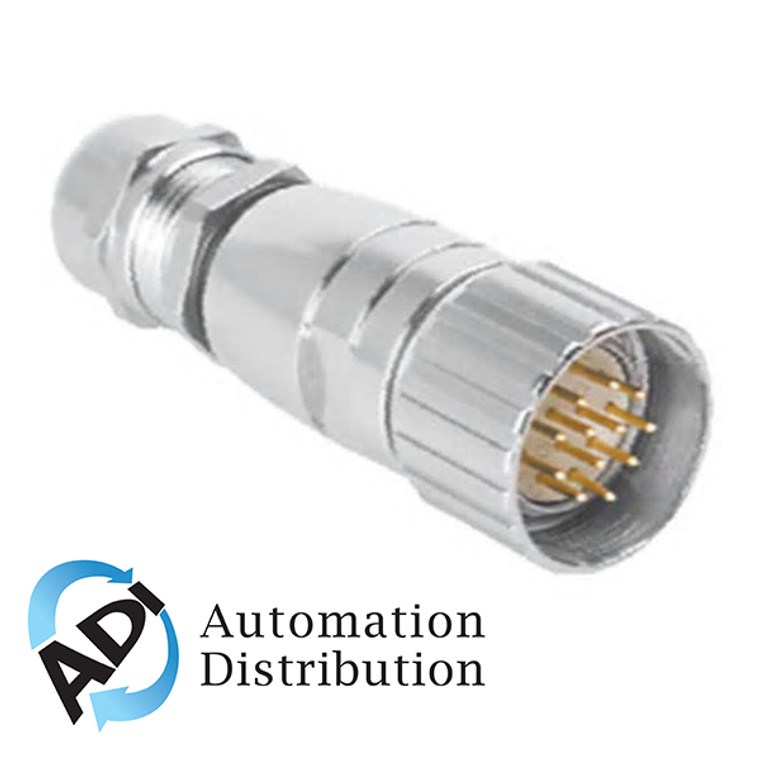 Turck Css 16-0 Round connector M23 x 1, Field-Wireable Connector, Male M23ÿÿ1, Straight U4574