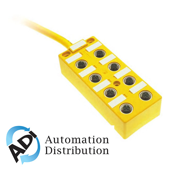 Turck Vb 80.5-N7X17-5 8-port Junction Box with Cable Home Run, M12 eurofast I/O Ports 777000459