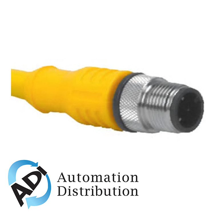 Turck Rsc 4.4T-12/S90 Single-ended Cordset, Straight Male Connector 777000673