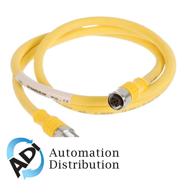 Turck Rkcv 4.4T-1-Rscv 4.4T/S90 Double-ended Cordset, Straight Female Connector to Straight Male Connector 777001688