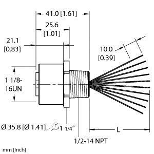 Turck Rkf 106-4M/14.5/Npt