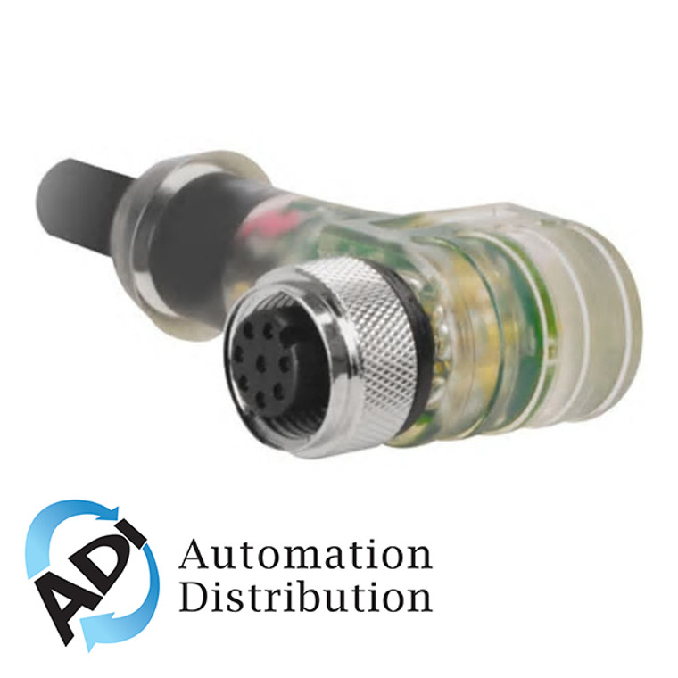 Turck E-Wkc 8T-Px3-930-12 Single-ended Cordset, Right angle Female Connector 777003098