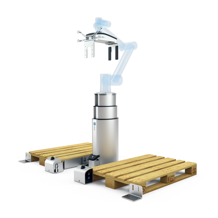OnRobot lift100 high-payload robot lift for palletizing