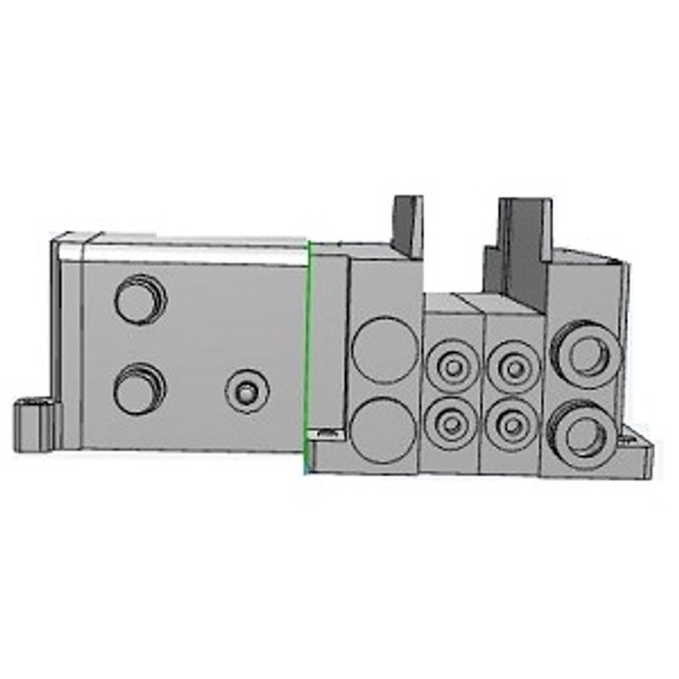 SMC SS5Y5-10S0-12BS-C4 SY3000/5000/7000 Series 5 Port Solenoid Valve Plug-in Connector Connecting Base EX500 Gateway Decentralized System 2 (128 Points) Type 10/11