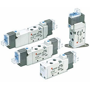 SMC 10-SYJ3123-2LO-M3-F 10-SYJ3000 Series Clean Series 5 Port Solenoid Valve Rubber Seal Body Ported Single Valve