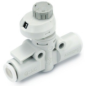 SMC AS1002FSG2-07 AS-FSG Series Speed Controller With Indicator Stainless Steel Series In-line Type