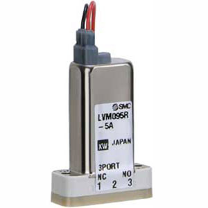 SMC LVM09R3Y-5C-KOZ-Q LVM09/090 Series Direct Operated Rocker Type Compact Direct Operated 2/3 Port Solenoid Valve For Chemical Liquids Base Mounted