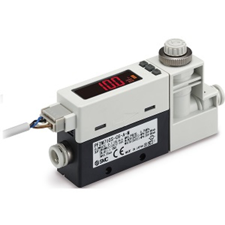 SMC PF2M725-C6-E PF2M7 Series 2-Color Display Digital Flow Switch