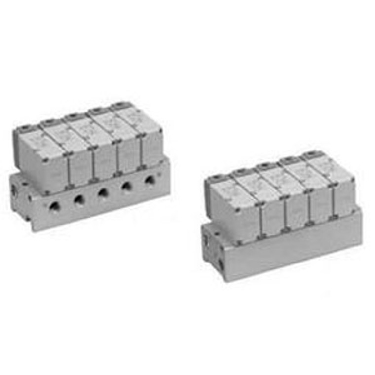 SMC VV3PA7-41-061-04 VV3PA*-41 VPA300/500/700 Series 3 Port/Air Operated Valve Manifold, Common Exhaust, Type 41