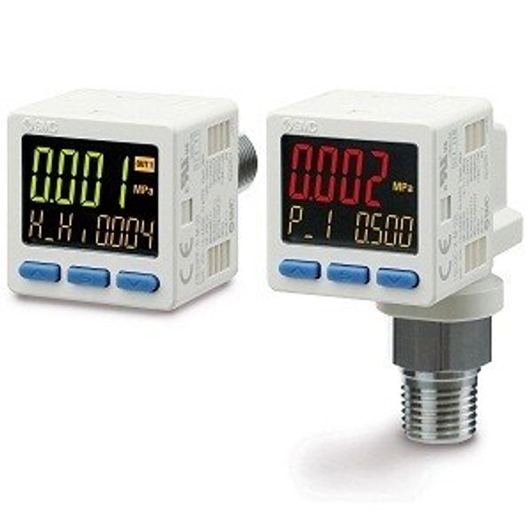 SMC ISE20CH-Y-M-02L-WA3 ISE20C(H) Series 3-Screen Display High-Precision Digital Pressure Switch For General Fluids 2 Outputs + Analog Output (Voltage/Current) For Positive Pressure