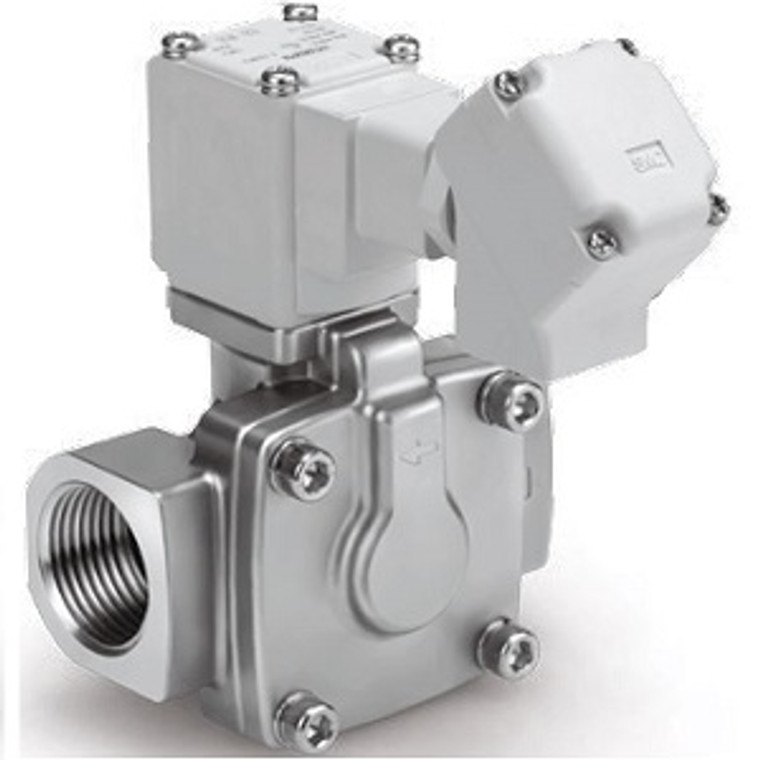 SMC 25A-VXD240KGA 25A-VXD Series Compatible With Secondary Batteries Pilot Operated 2-Port Solenoid Valve For Air
