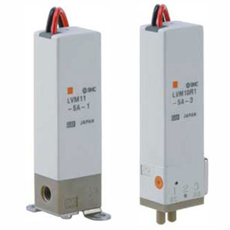 SMC LVM102R-6A-2-Q LVM10/100 Series Direct Operated Rocker Type Compact Direct Operated 2/3 Port Solenoid Valve For Chemical Liquids Body Ported