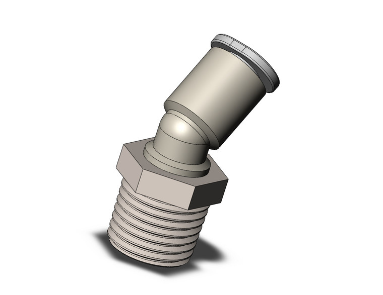 SMC KQ2K06-02NS1 Fitting, 45 Deg Male Elbow Pack of 10