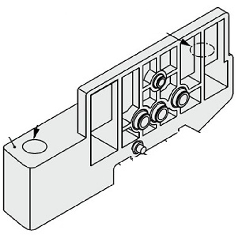 SMC SZ3000-53-7A End Block Assembly