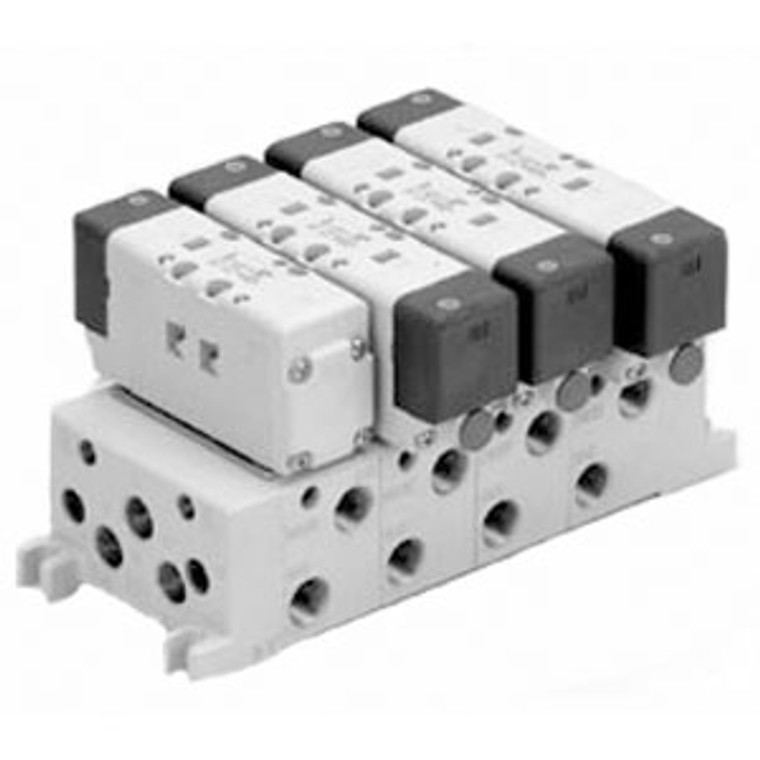 SMC VV713-02LT-02BT VV71 Series 5 Port Solenoid Valve Manifold