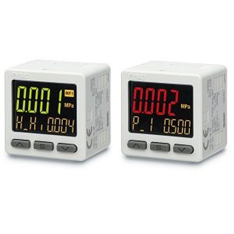 SMC ZSE20-P-C6H ZSE20 Series 3-Screen Display High-Precision Digital Pressure Switch For Vacuum/Compound Pressure
