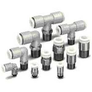 SMC KGE06-02 Fitting, Bulkhead Conn S/S Pack of 2