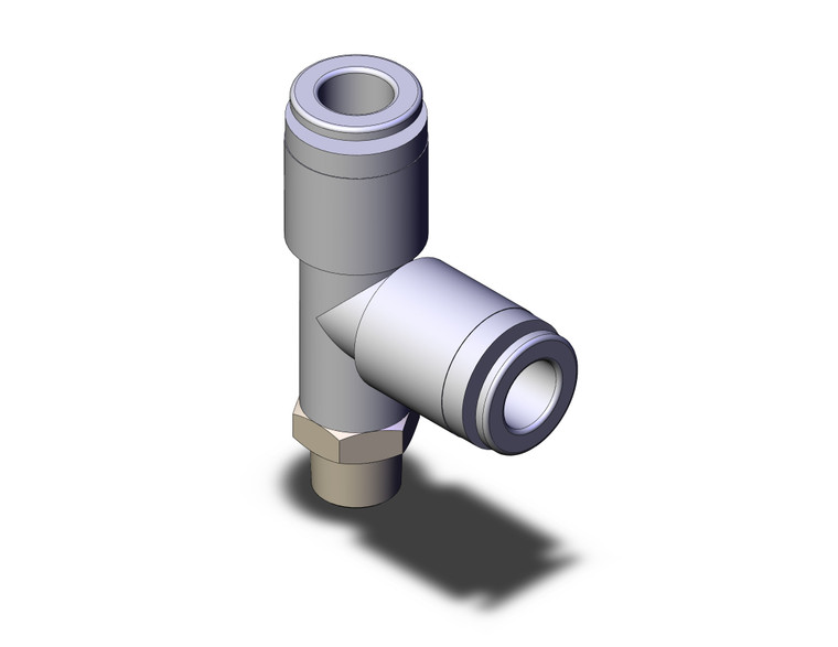SMC KPQY08-01 Fitting, Male Run Tee Pack of 10