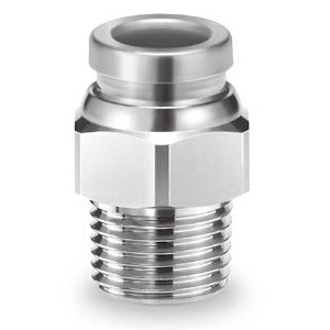 SMC KQB2H08-02-F KQB2-F Series FDA Compliant Fittings Metal One-touch Fittings Applicable Tubing