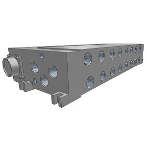 SMC VV5FS4-01CU-041-03T VFS4000 Series 5 Port Solenoid Valve 5 Port Pilot Operated Solenoid Valve Manifold Specifications Plug-in Type
