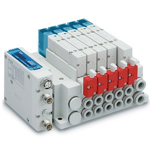 SMC 25A-SS5Y5-10SDAN-16BS-C6 25A-SY5000/7000 Series Compatible With Secondary Batteries 5 Port Solenoid Valve Plug-in Connector Connecting Base EX260 Type 10/11